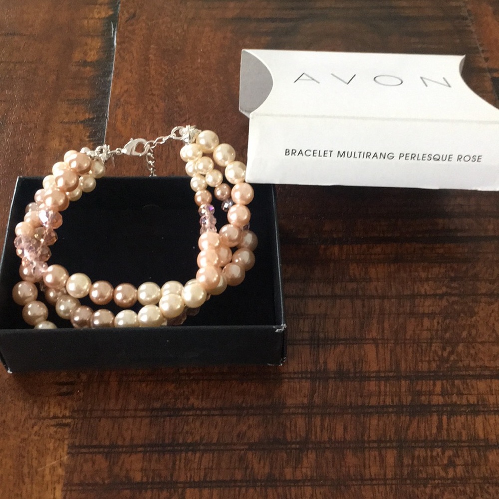 Avon Bracelet Perlesque Rose - Picture 2 of 3